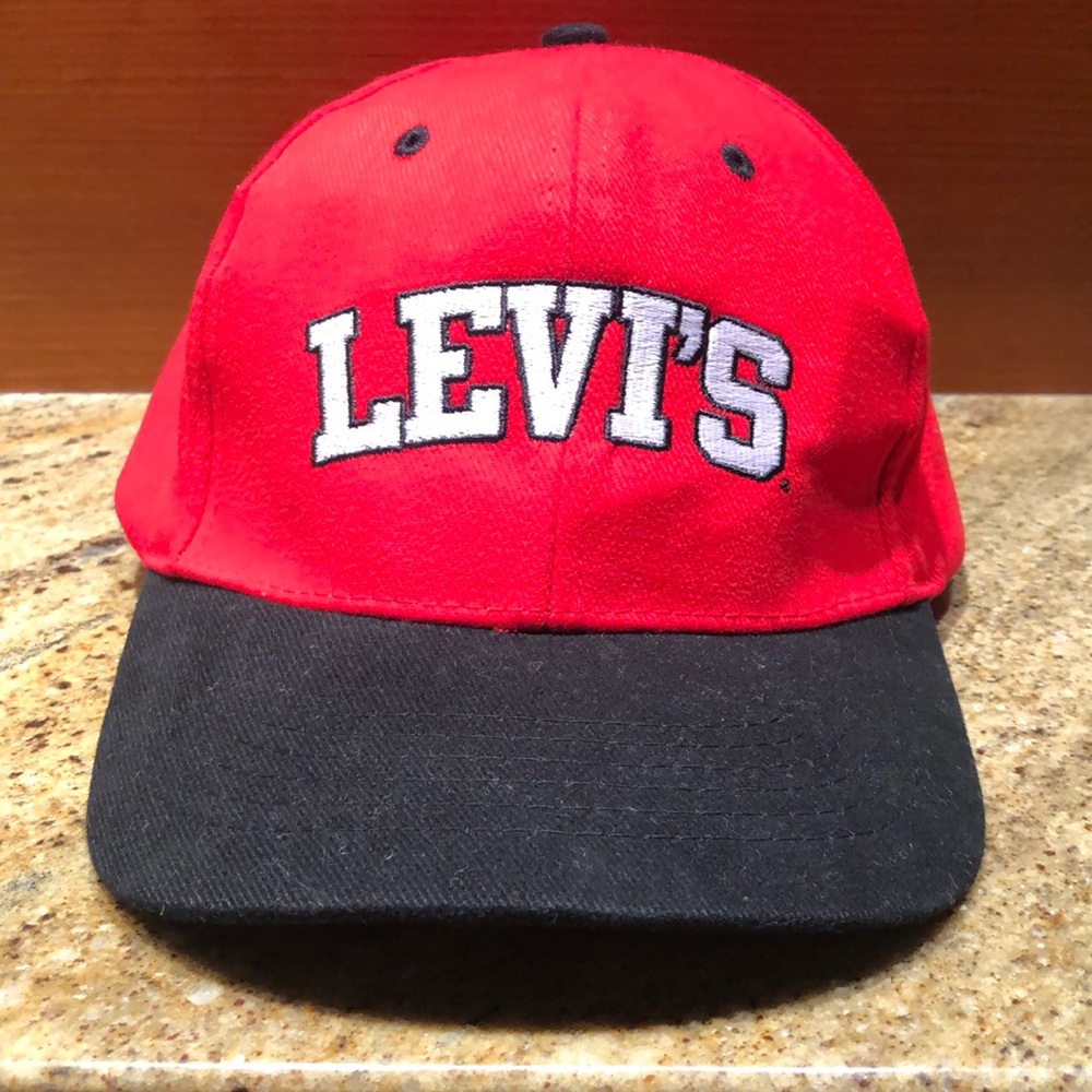 Levi’s Hat / Ball Cap- One Size Adjustable- Red- Unisex